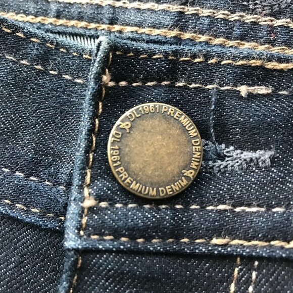 DL1961 Vince Men's Stretch Straight Leg Dark-wash Blue Jeans EUC  29 X 34 - Picture 12 of 15